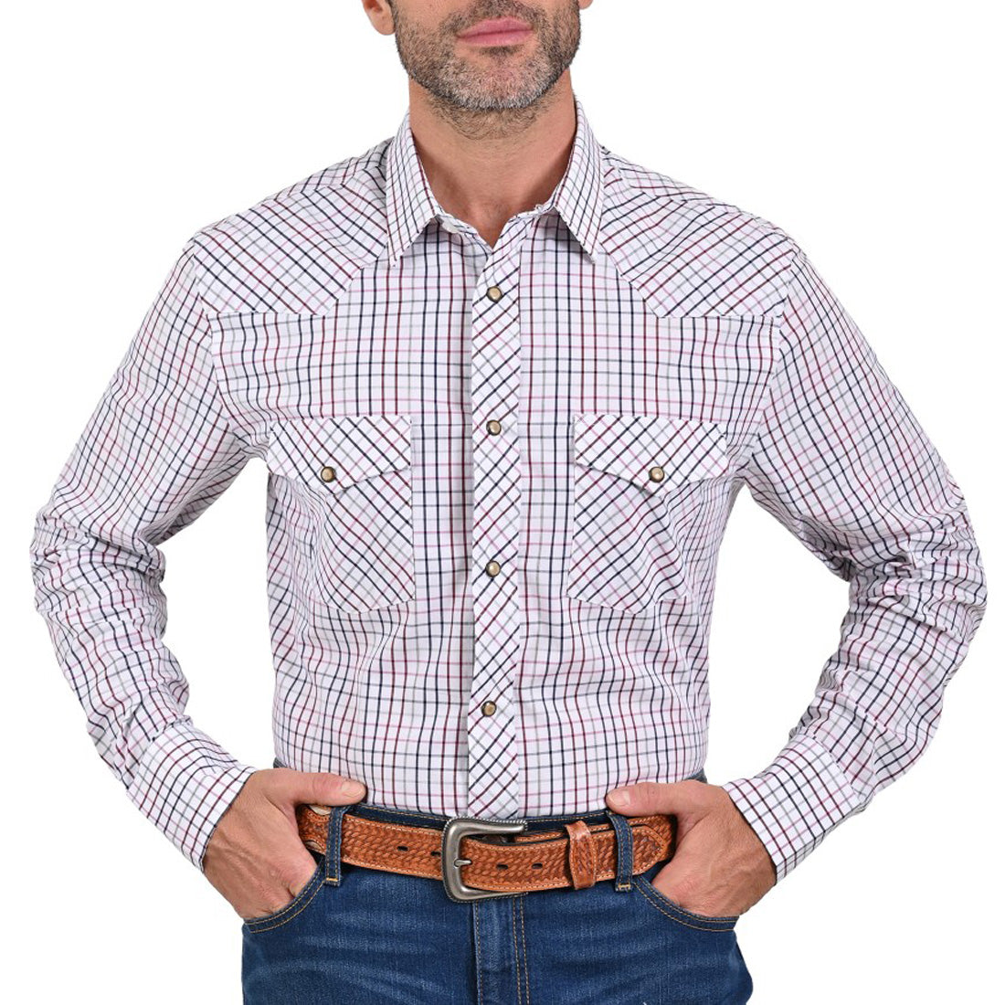 Camisa Vaquera Yale Regular Fit VQ02 Vino