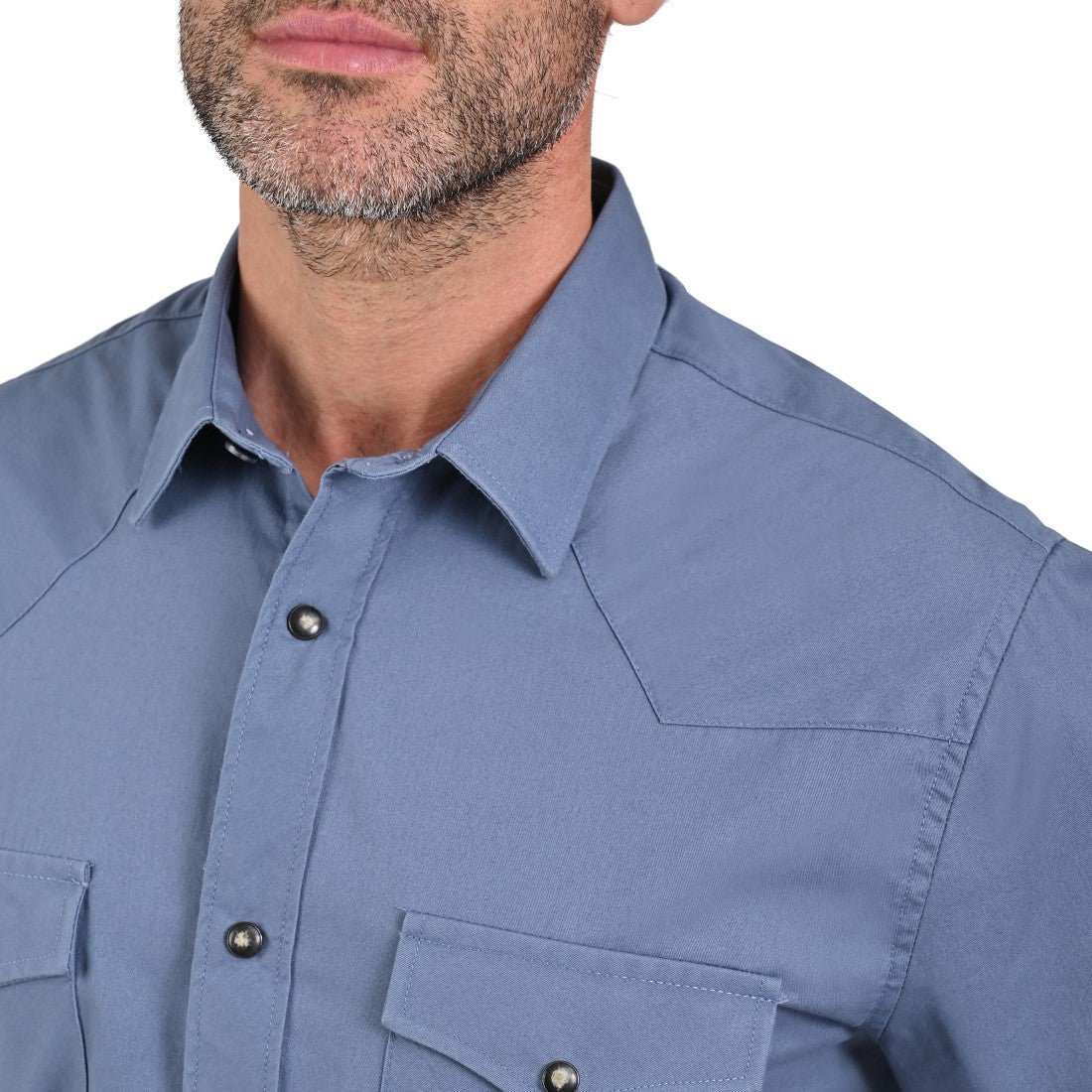 Camisa Vaquera Yale Regular Fit VQ05 Gris Acero