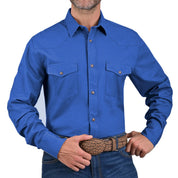 Camisa Vaquera Yale Regular Fit VQ05 Gris Azul Rey