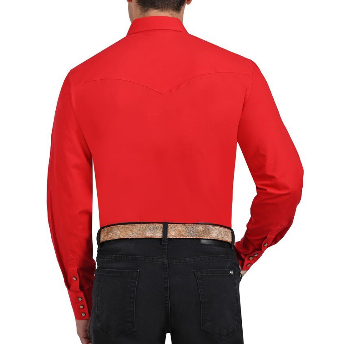 Camisa Vaquera Yale Regular Fit VQ05 Gris Rojo Sangre