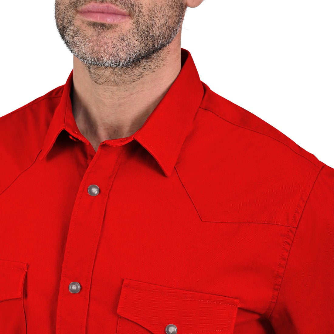 Camisa Vaquera Yale Regular Fit VQ05 Gris Rojo Sangre