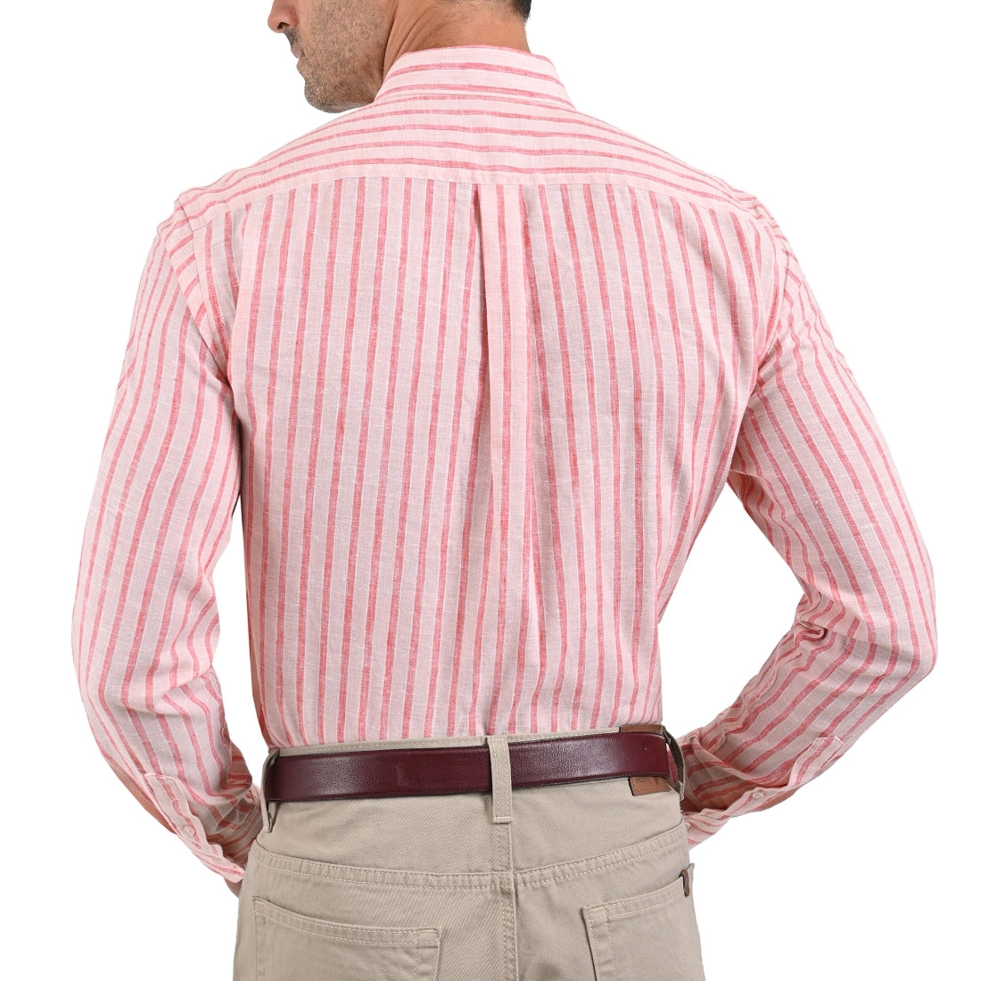 Camisa Yale Manga Larga Slim Fit 2158 Melón