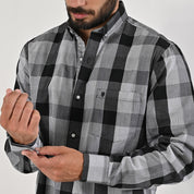 Camisa casual Yale Regular Fit Manga larga 7750 Negro