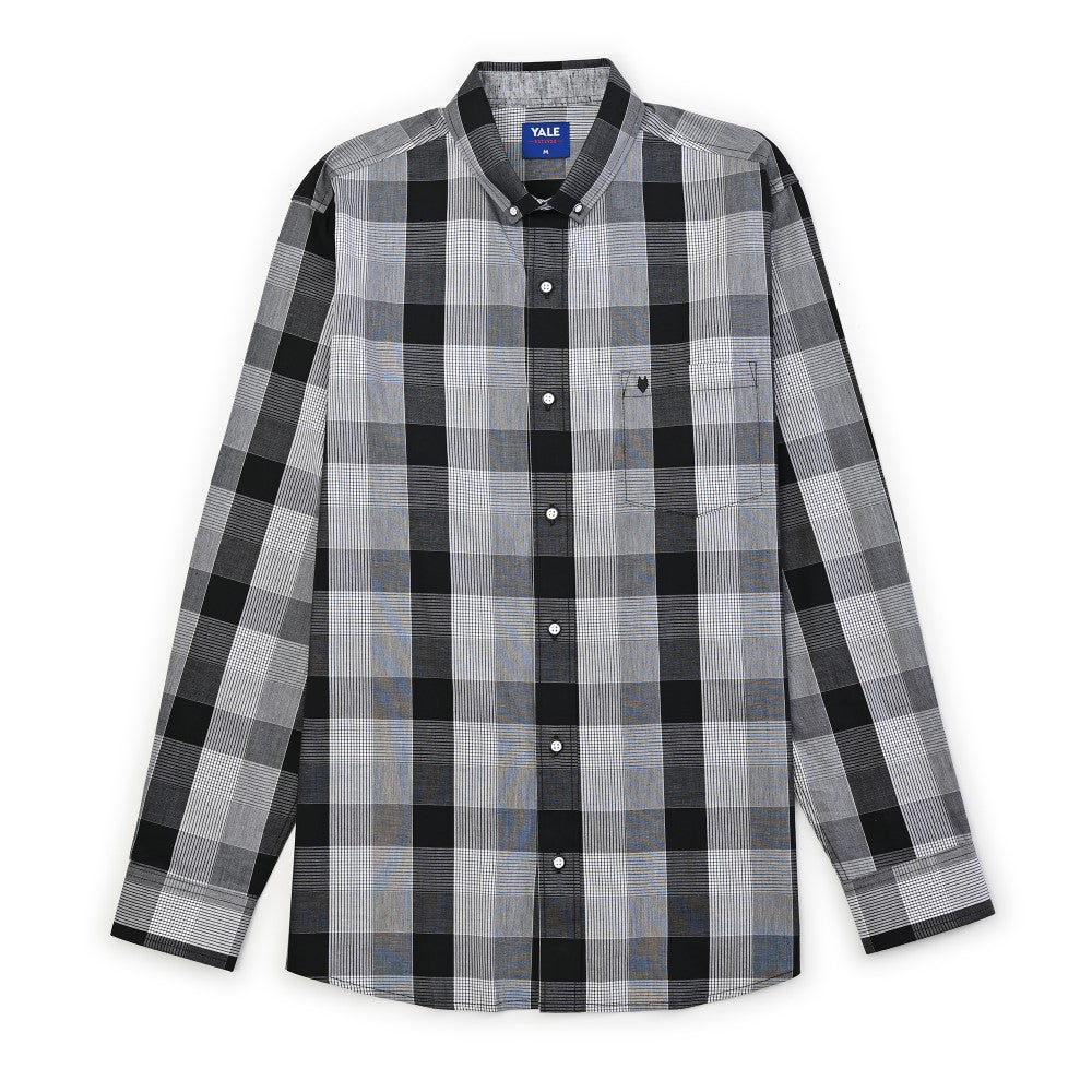 Camisa casual Yale Regular Fit Manga larga 7750 Negro