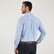 Camisa casual Yale Regular Fit Manga larga 7780 Azul