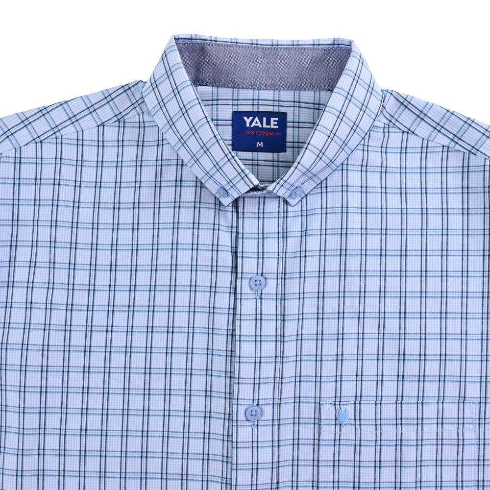 Camisa casual Yale Regular Fit Manga larga 7780 Azul