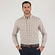 Camisa casual Yale Regular Fit Manga larga 7780 Coral