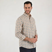 Camisa casual Yale Regular Fit Manga larga 7780 Coral