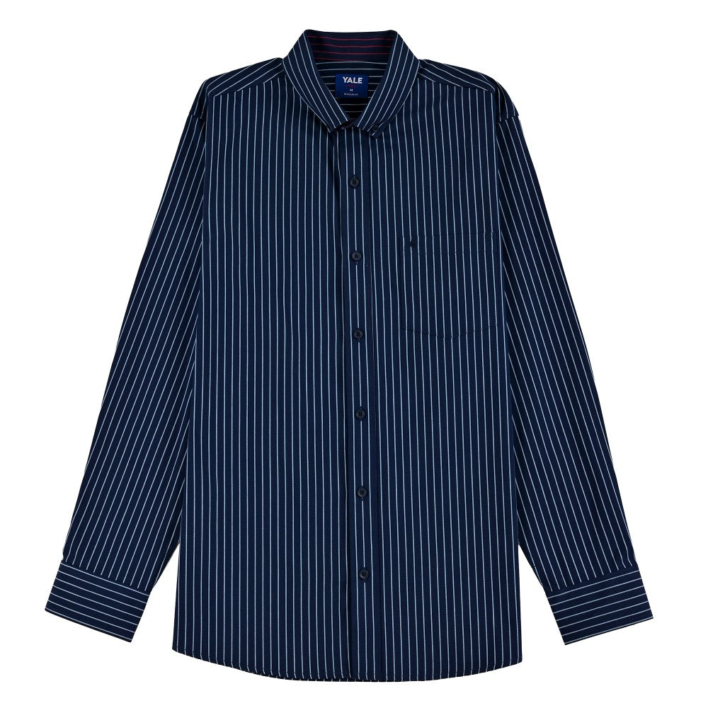 Camisa Yale Para Caballero Manga Larga Regular Fit 8042 Azul Marino