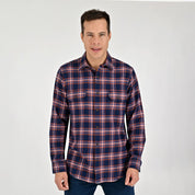 Camisa Yale Para Caballero Manga Larga Regular Fit 8040 Azul Marino