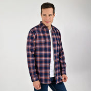 Camisa Yale Para Caballero Manga Larga Regular Fit 8040 Azul Marino
