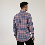 Camisa Yale Para Caballero Manga Larga Regular Fit 8199 Azul Plumbago