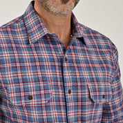 Camisa Yale Para Caballero Manga Larga Regular Fit 8199 Azul Plumbago
