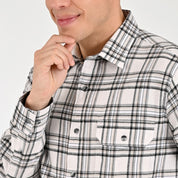 Camisa Yale Para Caballero Manga Larga Regular Fit 8039 Beige