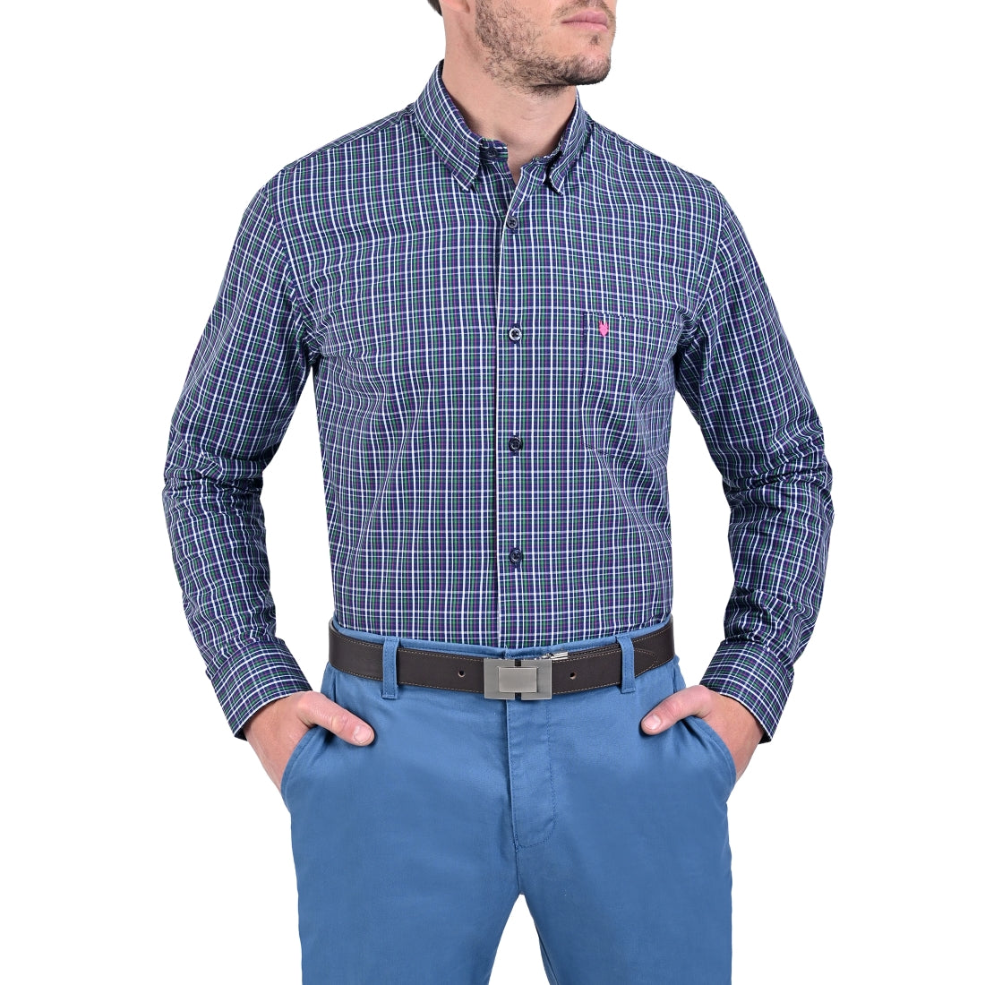 Camisa Yale Manga Larga Slim Fit  3605.