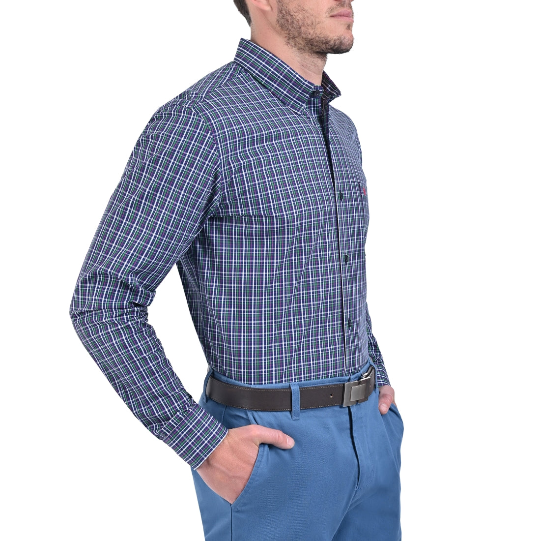 Camisa Yale Manga Larga Slim Fit  3605.