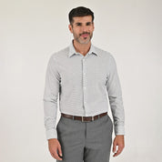 Camisa Yale Para Caballero Manga Larga Regular Fit 7928 Blanco