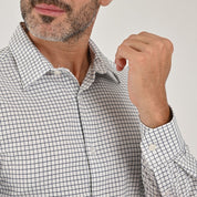 Camisa Yale Para Caballero Manga Larga Regular Fit 7928 Blanco