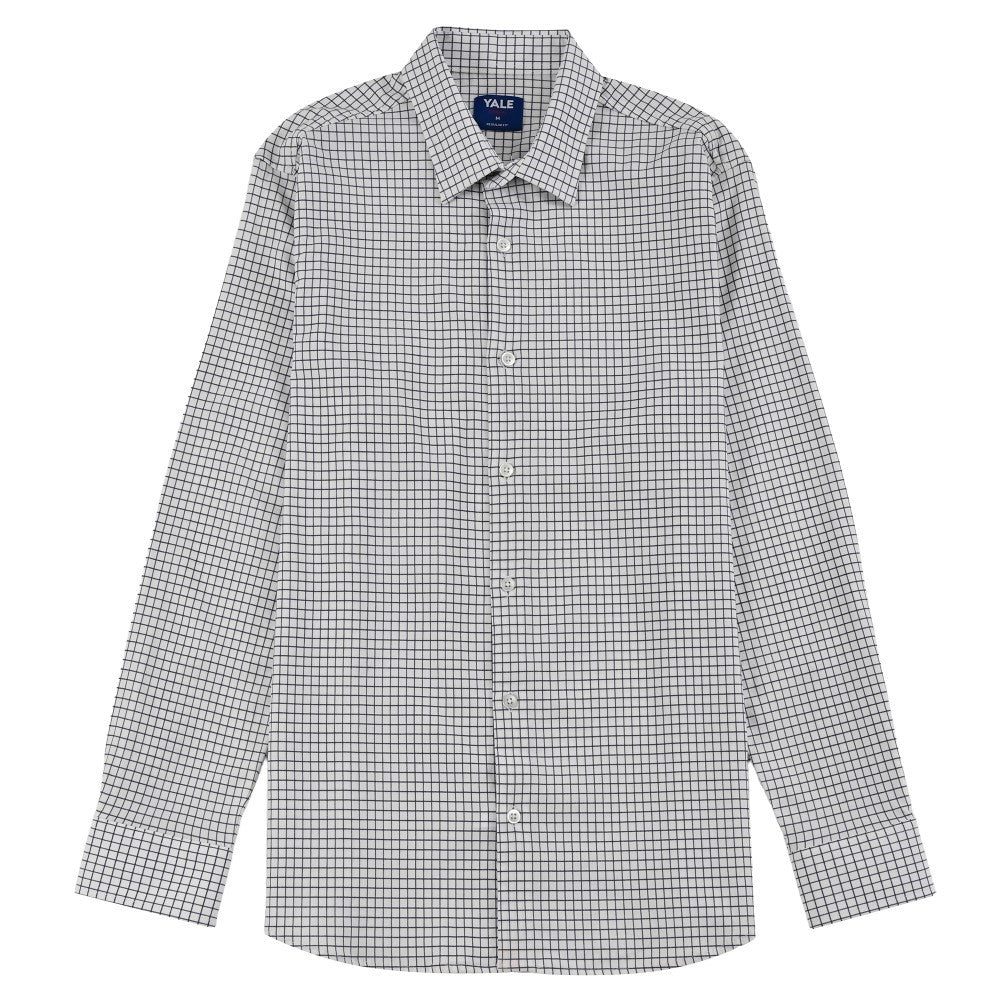Camisa Yale Para Caballero Manga Larga Regular Fit 7928 Blanco