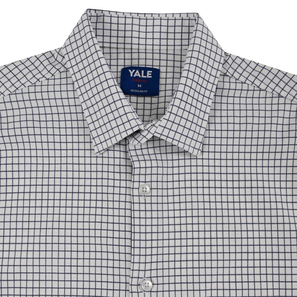 Camisa Yale Para Caballero Manga Larga Regular Fit 7928 Blanco