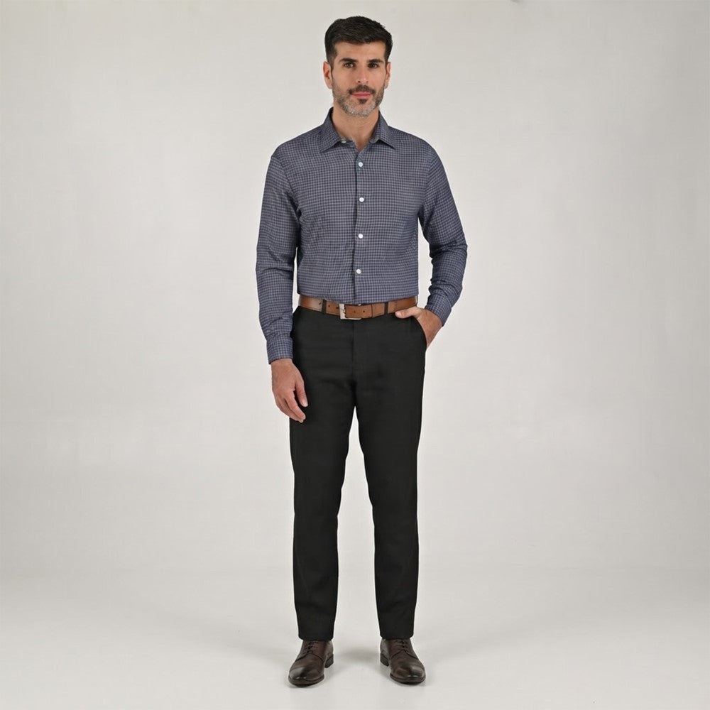 Camisa Yale Para Caballero Manga Larga Regular Fit 7928 Azul Marino