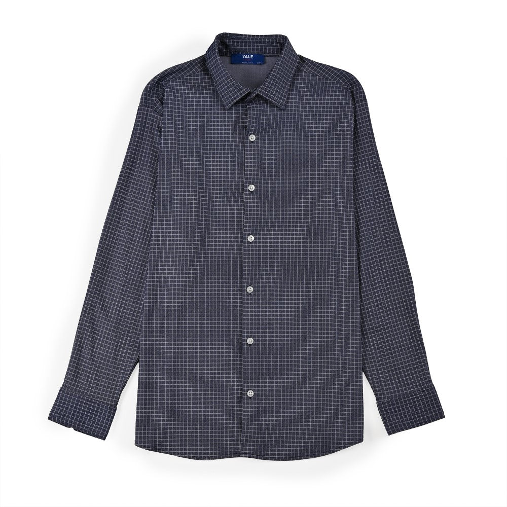 Camisa Yale Para Caballero Manga Larga Regular Fit 7928 Azul Marino