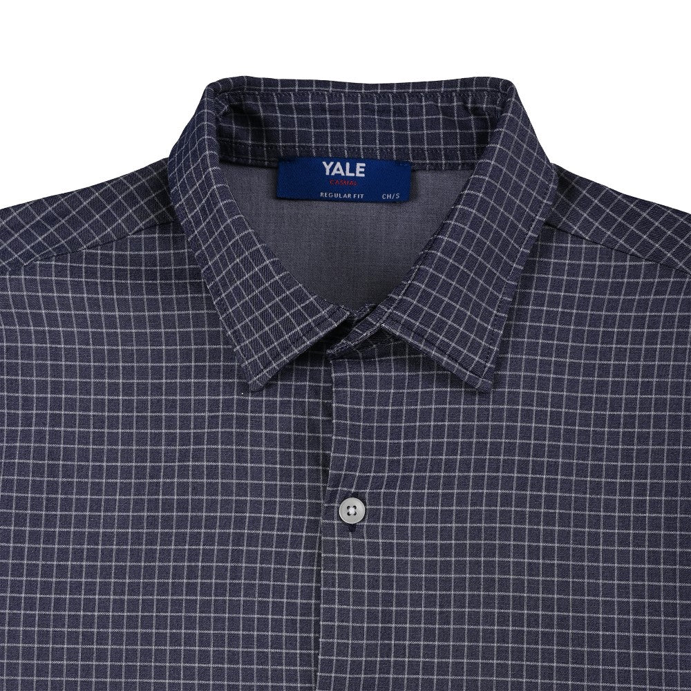 Camisa Yale Para Caballero Manga Larga Regular Fit 7928 Azul Marino