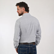 Camisa Yale Para Caballero Manga Larga Regular Fit 7929 Gris Oxford