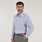 Camisa Yale Para Caballero Manga Larga Regular Fit 7929 Azul