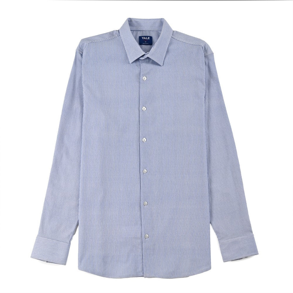 Camisa Yale Para Caballero Manga Larga Regular Fit 7929 Azul