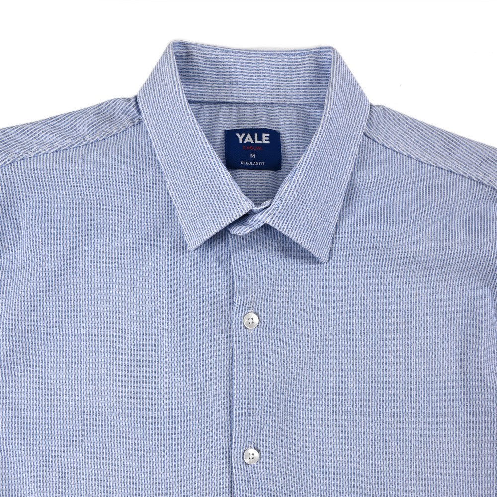 Camisa Yale Para Caballero Manga Larga Regular Fit 7929 Azul