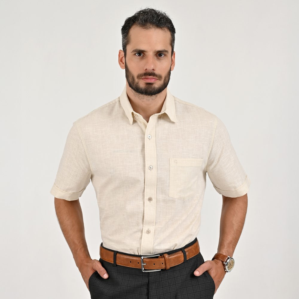 Camisa casual Yale Regular Fit Manga corta 2833 Arena