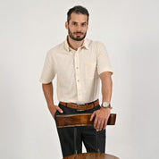Camisa casual Yale Regular Fit Manga corta 2833 Arena
