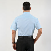 Camisa casual Yale Regular Fit Manga corta 7559 Azul Turqueza