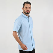 Camisa casual Yale Regular Fit Manga corta 7559 Azul Turqueza