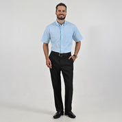 Camisa casual Yale Regular Fit Manga corta 7559 Azul Turqueza