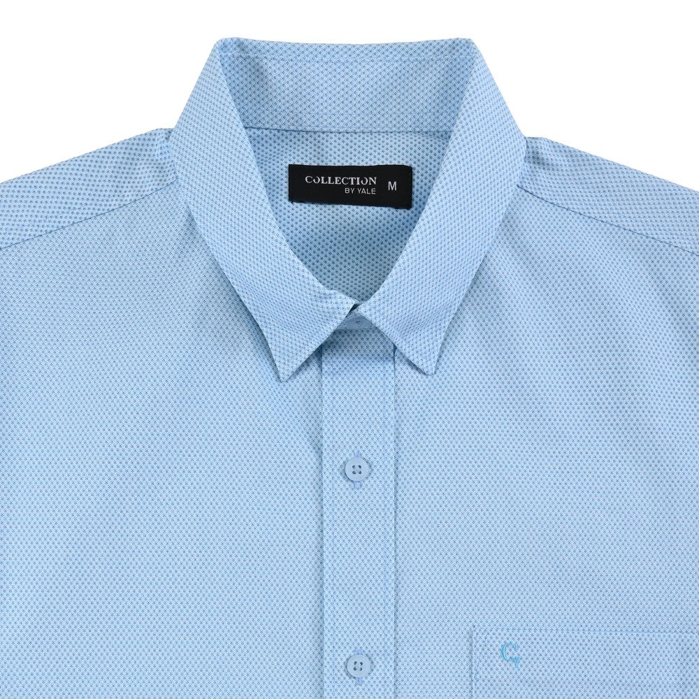 Camisa casual Yale Regular Fit Manga corta 7559 Azul Turqueza