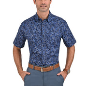 Camisa Yale  Manga Corta Regular Fit 3760 Azul Marino