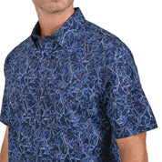 Camisa Yale  Manga Corta Regular Fit 3760 Azul Marino