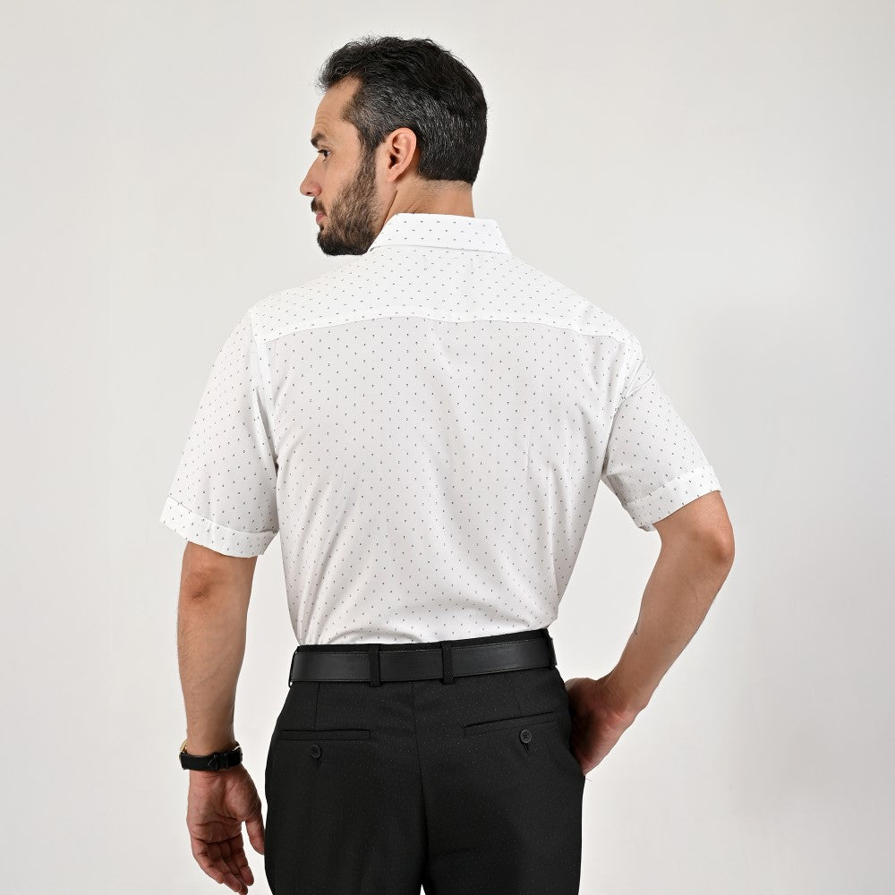 Camisa casual Yale Regular Fit Manga corta 7538 Blanco