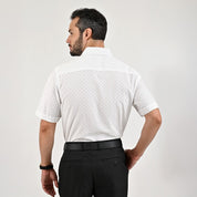 Camisa casual Yale Regular Fit Manga corta 7538 Blanco