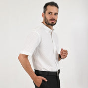 Camisa casual Yale Regular Fit Manga corta 7538 Blanco