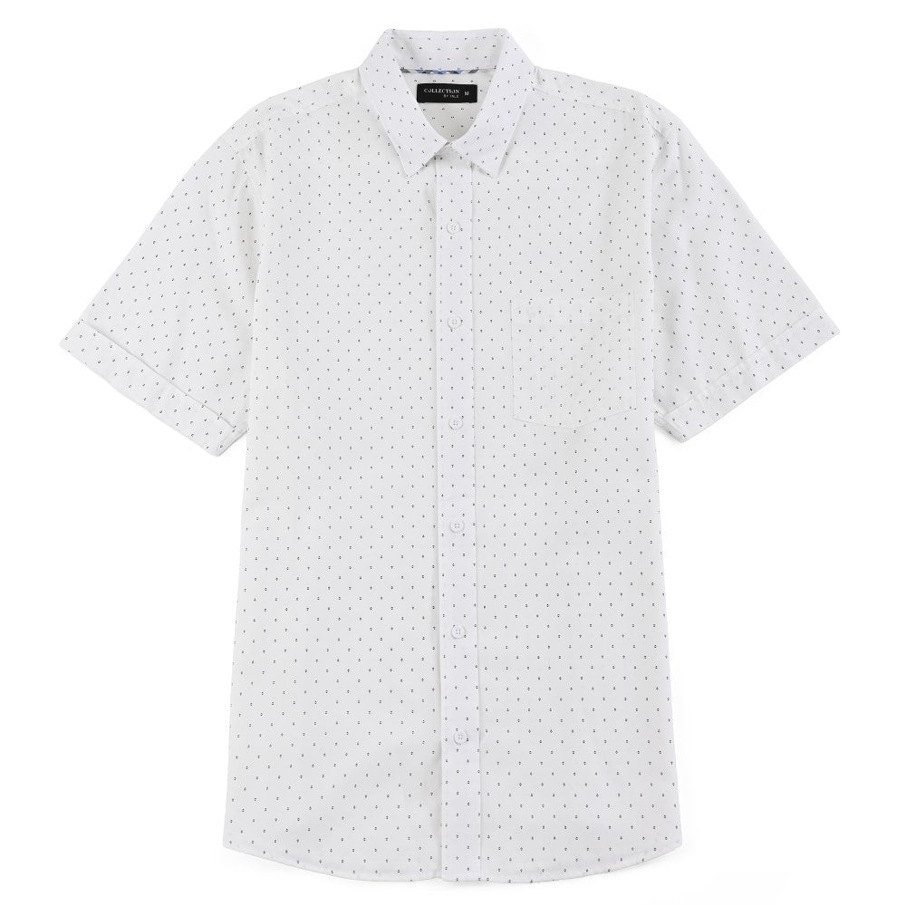 Camisa casual Yale Regular Fit Manga corta 7538 Blanco