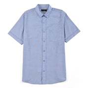 Camisa casual Yale Regular Fit Manga corta 7539 Azul
