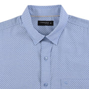 Camisa casual Yale Regular Fit Manga corta 7539 Azul