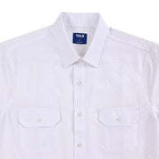 Camisa Yale Para Caballero Manga Larga Regular Fit 8044 Blanco