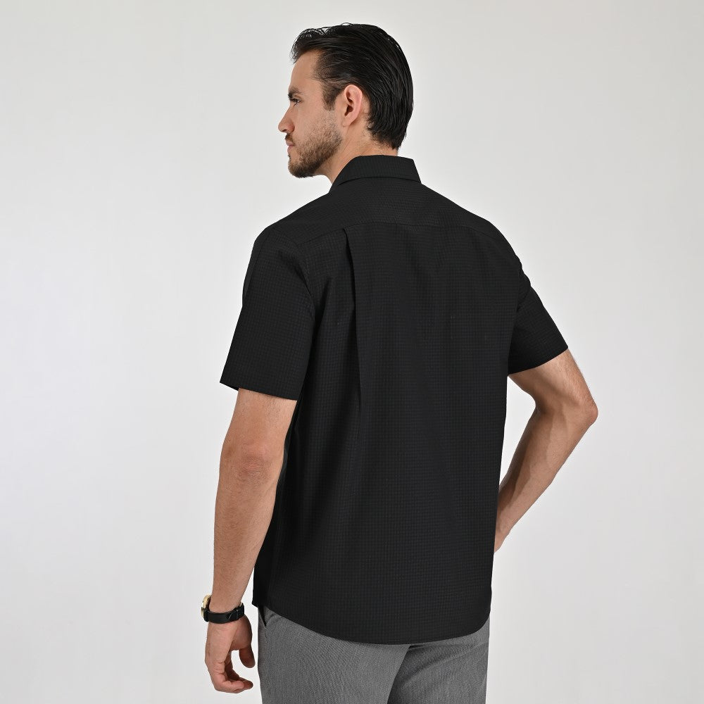 Camisa Yale Para Caballero Manga Larga Regular Fit 8044 Negro