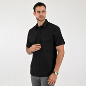 Camisa Yale Para Caballero Manga Larga Regular Fit 8044 Negro