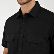 Camisa Yale Para Caballero Manga Larga Regular Fit 8044 Negro