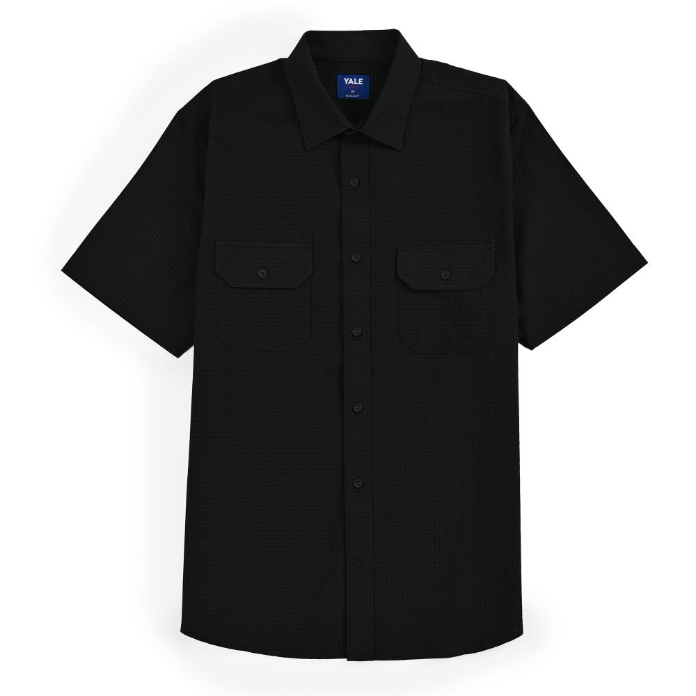 Camisa Yale Para Caballero Manga Larga Regular Fit 8044 Negro
